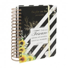 Planner Meu Plano com Deus Tesouro Capa Dura Espiral