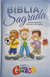 Biblia Turminha Da Gra�a Azul Capa Almofadada
