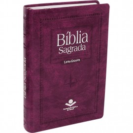 Biblia Letra Gigante Rc Luxo Purpura Nobre Com Indice