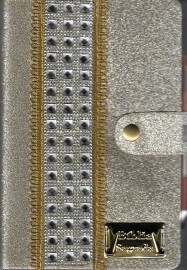 Biblia Hiper gigante Com harpa pedraria Dourada Lisa Lateral Dourada