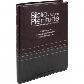 Bíblia de Estudo Plenitude ARC Luxo Bicolor