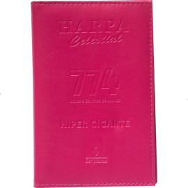 Harpa Luxo Grande Letra Hiper Gigante 774 Hinos Rosa Pink
