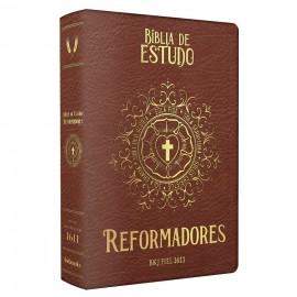 B�blia de estudos dos Reformadores Luxo Marrom