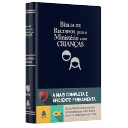 Bblia de Recursos para Ministrio infantil luxo azul