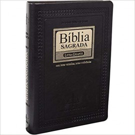 Biblia Letra Gigante Preto Nobre Pjv Luxo Com Indice