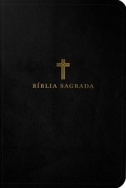 B�blia ACF, Couro Soft, Preta, Letra Grande, Leitura Perfeita