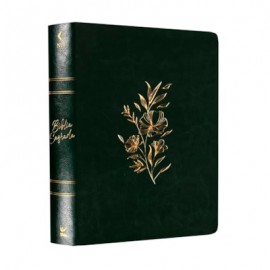 Bblia Mulheres Floral Viviane Martinello NVT Espao Para Anotaes Capa Luxo Verde Musgo