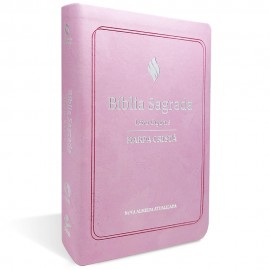 B�blia Com Harpa Crist� Luxo Letra Gigante Rosa Claro NAA