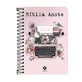 B�blia Anote NVT Slim Typo Rosa