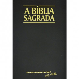 Biblia Acf Letra Gigante Preta Luxo