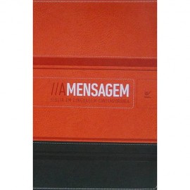 Biblia mensagem laranja e verde ling contemporanea