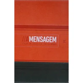 Biblia mensagem laranja e verde ling contemporanea