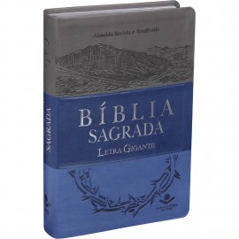 Biblia Letra Gigante Ra 3 Cores  Emborrachada  