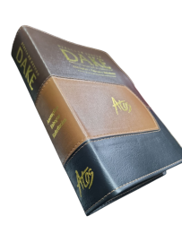 B�blia de Estudo Dake Letra Grande Capa Luxo Marrom e Preto