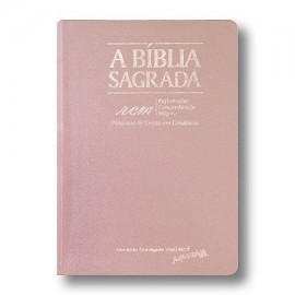 B�blia ACF - RCM - Ouro Rosa Gold- Letra Gigante