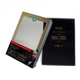 Biblia Estudos  Charles  Spurgeon nvt  Luxo Preto