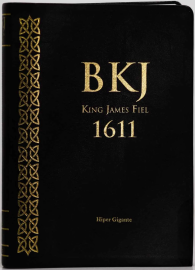 Bblia Bkj Fiel 1611 Hiper Gigante Luxo - Capa Preto