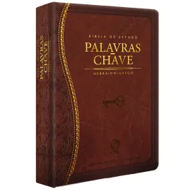 B�blia Palavras Chave Marrom Classica Luxo