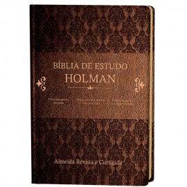 Bblia De Estudo Holman Luxo Marrom
