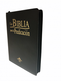 La Biblia para la predicacion ziper Preta 