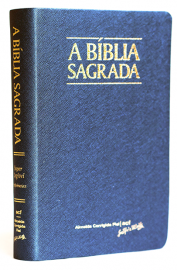 B�blia ACF Super Leg�vel com Referencias e Mapas - Azul com �ndice