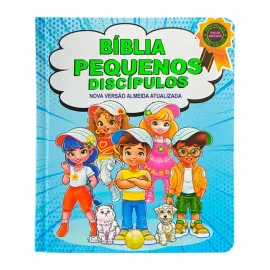 B�blia pequenos disc�pulos Edi��o Ampliada  Azul