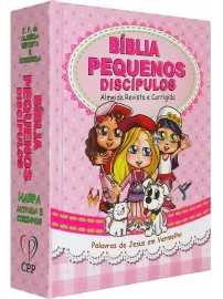 B�blia Pequenos Disc�pulos Feminina com Harpa