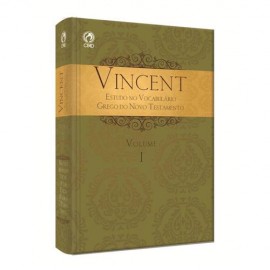 Vincent Estudo Do Vocabul�rio Grego Do NT 1 Vol Capa Dura