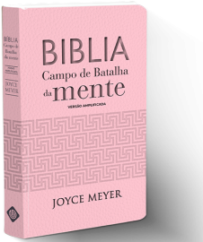 Biblia Campo De Batalha Da Mente - Rosa Luxo  Joyce Meyer