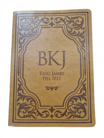 B�blia BKJ 1611 Letra Extra Gigante Luxo Capa Caramelo