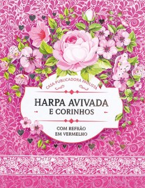 Hinrio Capa Dura Letra Gigante  Modelo 02  FLORAL PINK