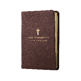 Novo Testamento, NVI, Couro Soft, Cruz Marrom, Leitura Perfeita