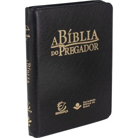 A B�blia do Pregador Media Ziper Preta