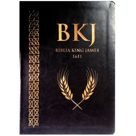 B�blia King James 1611 Luxo Letra Ultra Gigante preta