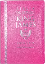 Bblia de Estudo King James Luxo Coverbook rosa