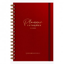 Planner Estaes Vermelho Viviane Martinello