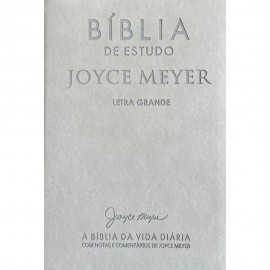 Biblia Estudo Joyce Meyer - Letra Grande - Cinza