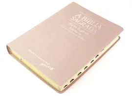 B�blia ACF Hiper Leg�vel com Ref Ouro Rosa c. �ndice
