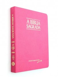Bíblia ACF Letra Média Fina - Semi Luxo rosa pink