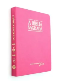 B�blia ACF Letra M�dia Fina - Semi Luxo rosa pink