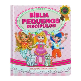 B�blia pequenos disc�pulos Edi��o Ampliada Rosa