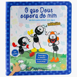 Um livro para pintar com �gua - Smilinguido Rosa Capa Azul