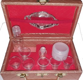 Estojo Santa Ceia Maleta Para Servir Em Casa rose