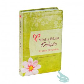 Minha biblia de oracao nvi verde floral