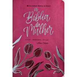 A B�blia da Mulher Letra Grande ARC Luxo Rosa