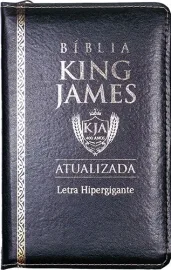 Biblia Hiper Gigante King James RA Pu Ziper Preta