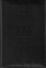 Harpa Luxo Grande - Letra Hiper Gigante Preta 774 Hinos