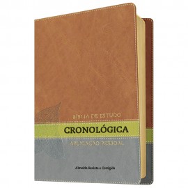 Biblia De Estudo Cronologica Luxo Aplicacao Verde