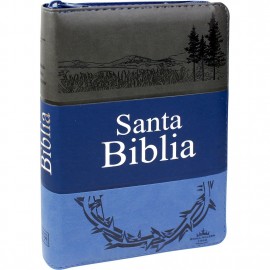 Santa Biblia con Concordancia Tricolor Azul Espanhol Zper 