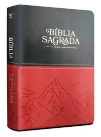 B�blia AEC letra gigante � preta e vermelho montanha
